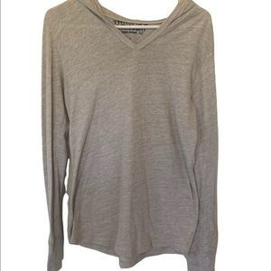 Threads 4 Thoughts Beige Hooded Long Sleeve Size S